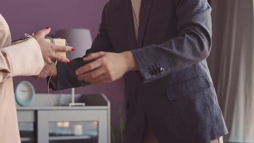 Woman Receives Birthday Gifts From Friend