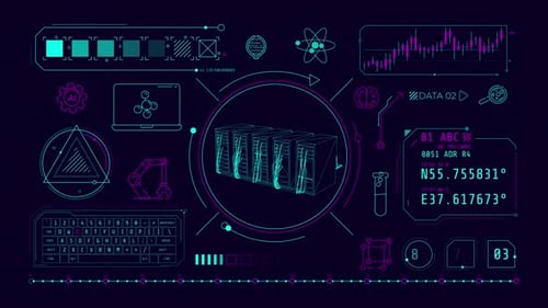 Infographies sur le stockage de données scientifiques animées sur la chaîne Alpha