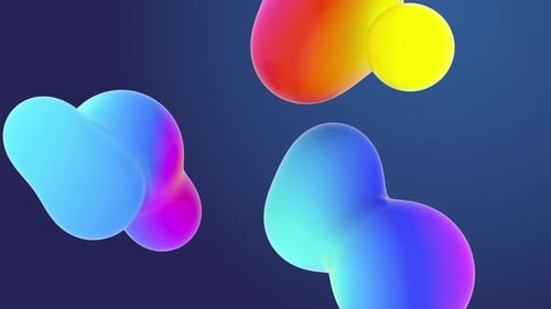 Beautiful Fx Organic View Cgi Metamorphoses Mixing Colourful Backdrop. Computer Generated New