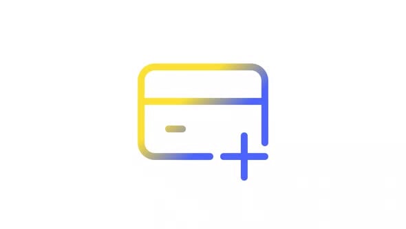 Animated Add Card Gradient Ui Icon, Elements Motion Graphics ft ...