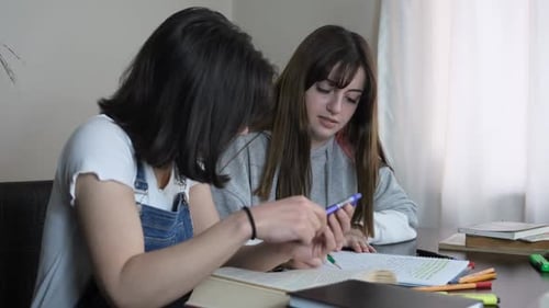 Étudiants qui étudient ensemble