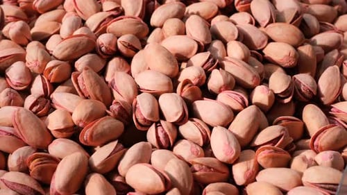 Close Up of Delicious Looking Roasted Pistachios