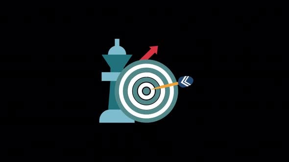 Animated Corporate Strategy and Idea Flat Design Icons, Elements Motion ...