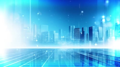 Blauer Elektronisch Hintergrund, Zusammenfassung, Unternehmenshintergrund, Geschäftsverkehr und Marketingkonzept