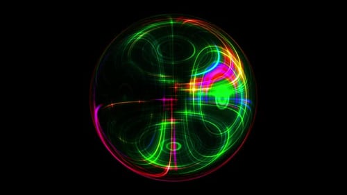 Colorful Abstract Liquid Glowing Shapes Background Loop V5