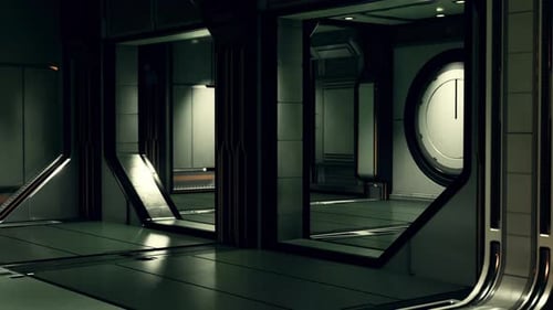 Scifi-Metallkanäle in Raumfahrzeugen