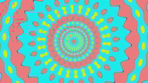 Abstract Geometric Concentric Pattern Loop Animation