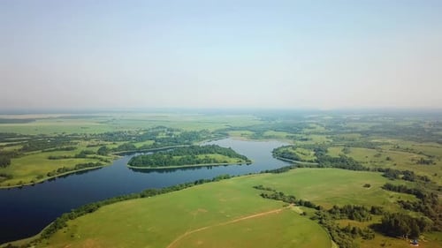 Beautiful Summer Landscape Of Three Lakes 03