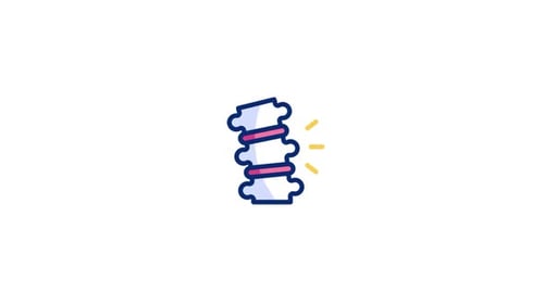 Animated Medical Spine Aching Icon