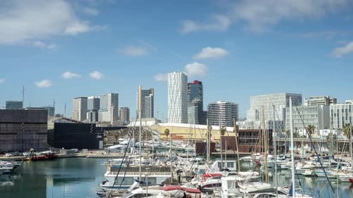 Barcelona Skyline From Port Forum