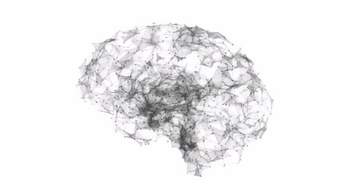 Futuristic Digital Brain Plexus Network Animation