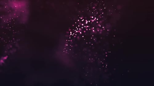 Abstract Glowing Pink Particles Elegant Background Animation