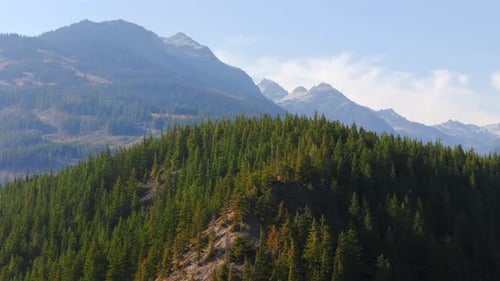 Aerial View of Stunning Mountain Landscape Taken Near Vancouver