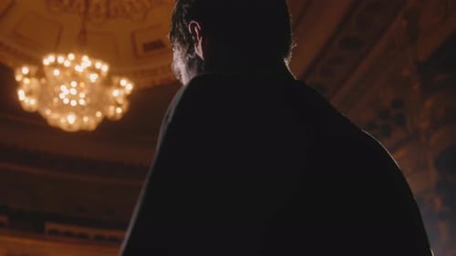 Tired Ballet Dancer Practices Before Performance