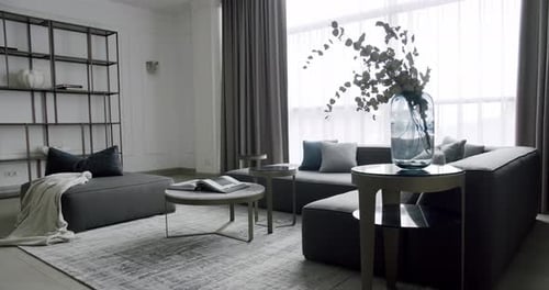 Elegant Living Room Interior with Modern Design