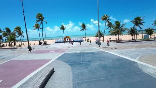 Busto Tamandare em João Pessoa, na Paraíba, Brasil.