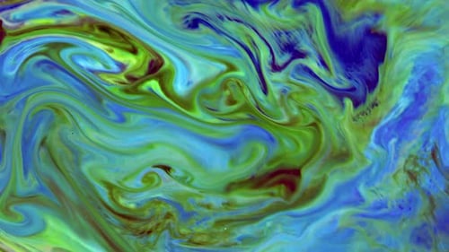 Colorful Abstract Fluid Swirls and Patterns