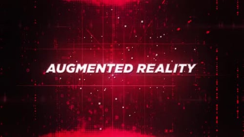 Futuristic Digital Grid Data Stream Title Reveal