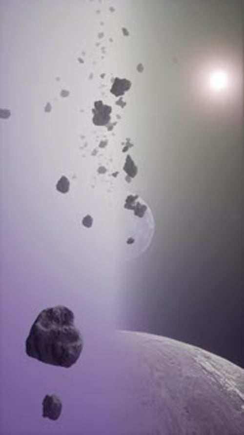 a Large Cluster of Asteroids Near an Unknown Planet Vertical