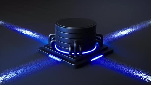 Modern Data Center and Server Infrastructure Animation