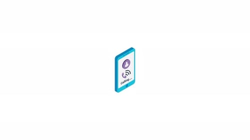 Isometric Smartphone Animation Showing Financial And Communication Icons