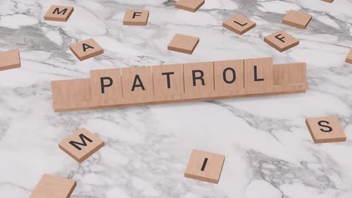 Patrol word on scrabble