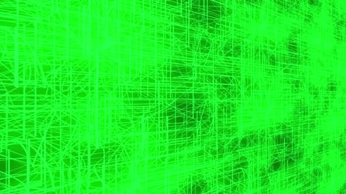 Green color animated digital technology data concept line background. mz 171
