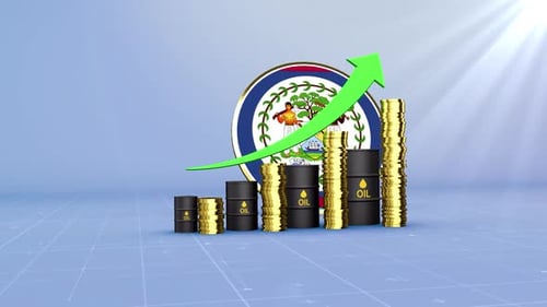 Belize Oil Revenue Growth Energy Market Finance & Economic Data Infographics