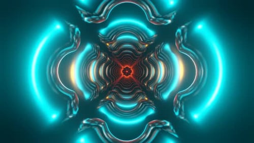 Vibrant Trippy Scifi Psychedelic Hypnotic Visuals for Seamless VJ Looping