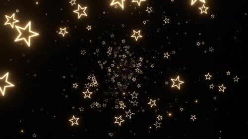 Light Yellow Beautiful Neon Cosmic Star Stream Background Vj Loop In 4K