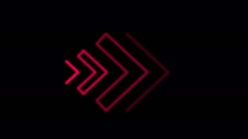 Animated Neon Line Arrow Reveal Transition