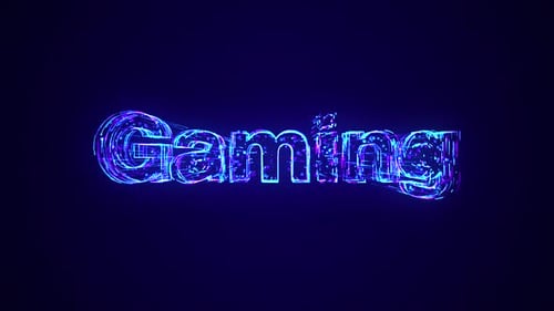 Gaming Text Being Constructed Using Lines