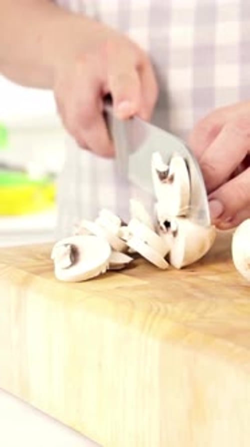 Vertical View Of Mushrooms