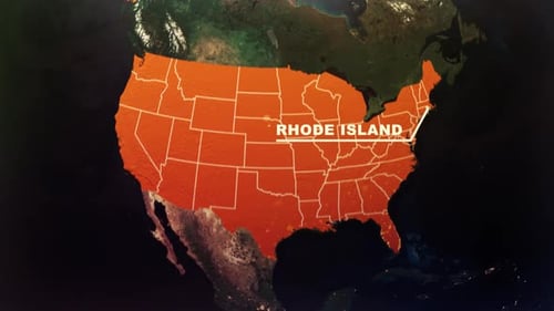 Rhode Island Us State Satellite Map Animation V1