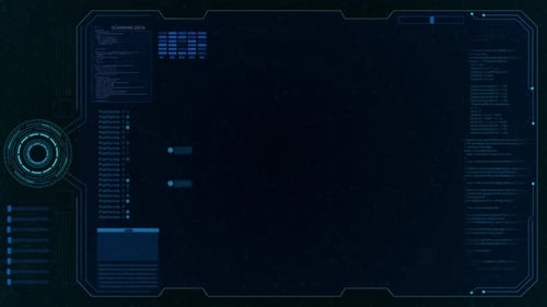 Digital HUD Futuristic Motion Graphic Element Linha de tecnologia universal de fundo gerado cibernética