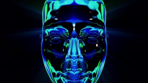 Strobe Lights Head Loop Blue And Green