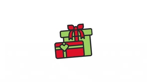 Animated Gift icon Alpha Channel