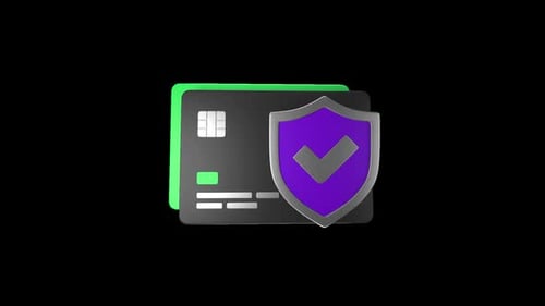 Creadit Card Protection 3D Animation | Alpha Channel