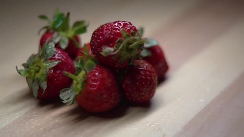 close up of some red berries.