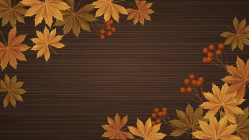 Vídeo de fondo de madera otoñal