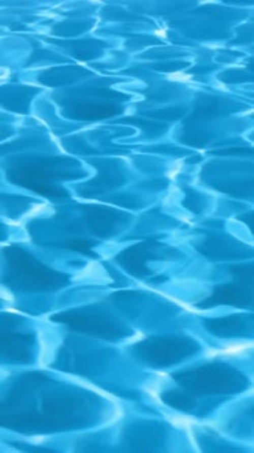 Pool with ripple turquoise water