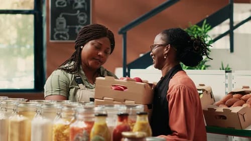 Business Owner Doing Supply Run at the Local Market