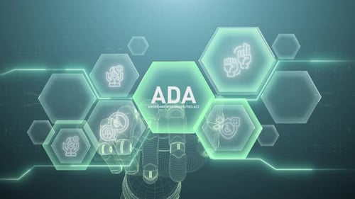 Ada Hand touching,Digital transformation,Science and artificial intelligence,innovation