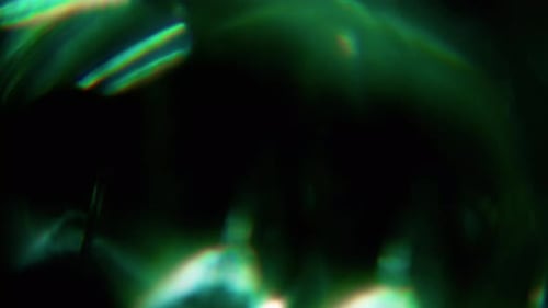 Abstract Prism Effect with Light Leaks and Lens Flare