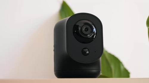 IP Security Camera for Residential Properties Smart Home and Security Concept