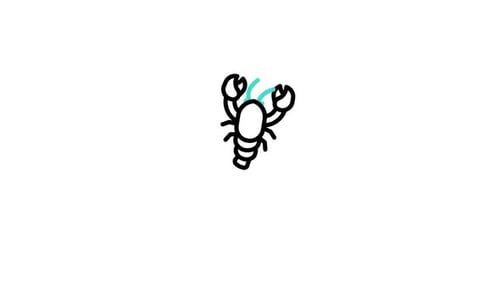 Animiertes Hummer-Symbol