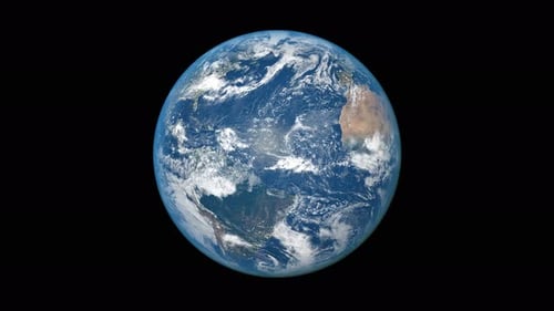 Hermoso bucle sin fisuras de rotación terrestre