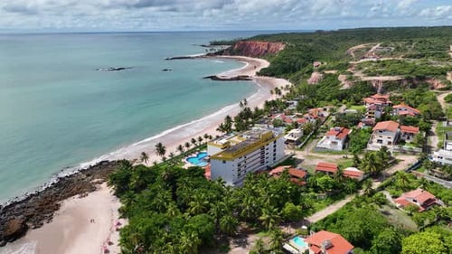 Praia de Tabatinga em Conde, na Paraíba, Brasil.