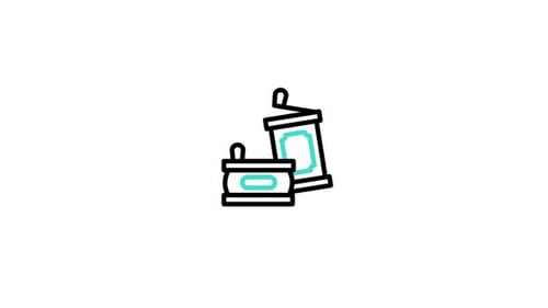 Animated Minimalist Ramadan Lantern Icon Reveal