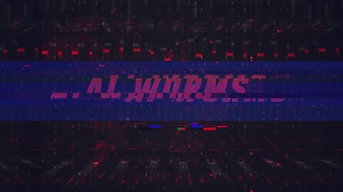 Futuristic Glitch Text Reveal with Binary Code